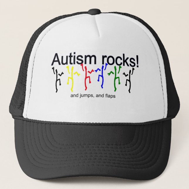 Gorra De Camionero ¡Rocas del autismo! (Anverso)