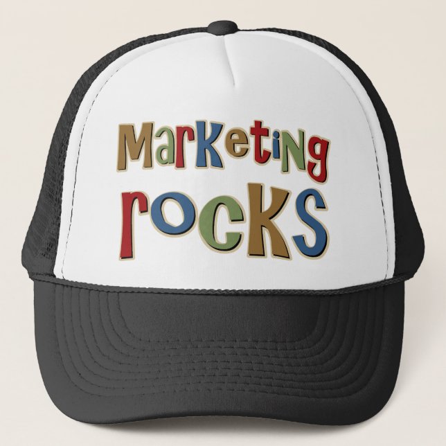 Gorra De Camionero Rocas del márketing (Anverso)