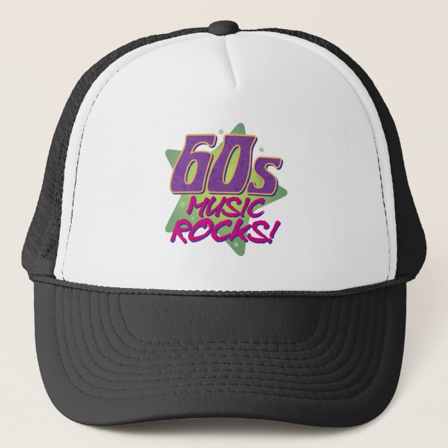 Gorra De Camionero ¡Rocas musicales de los años 60! (Anverso)