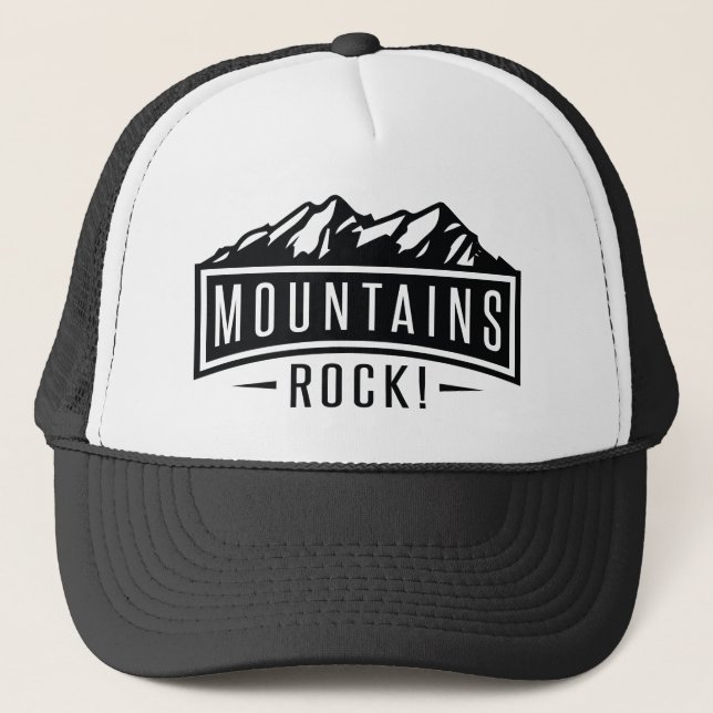 Gorra De Camionero Rock de las montañas (Anverso)