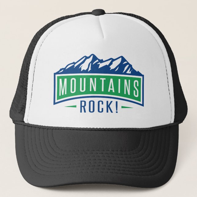 Gorra De Camionero Rock de las montañas (Anverso)