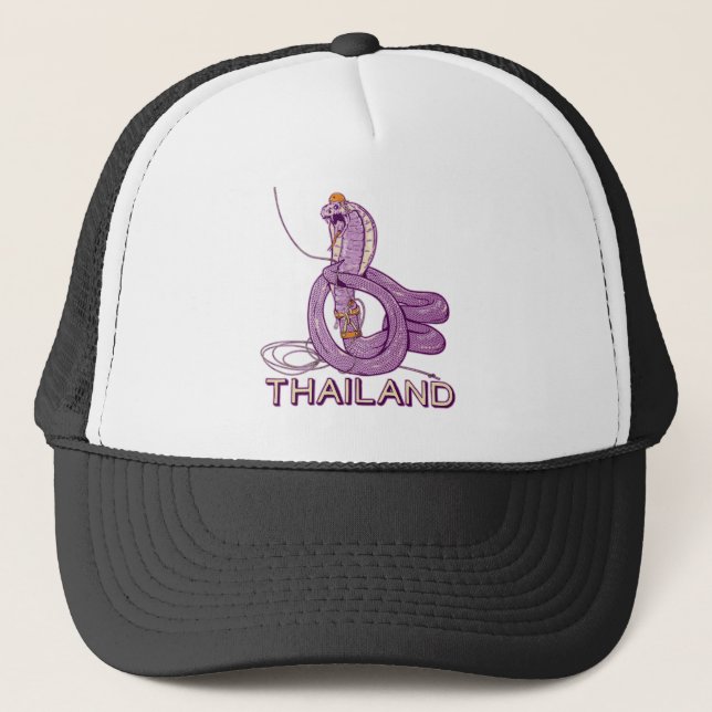 Gorra De Camionero Rock de serpientes en Tailandia (Anverso)
