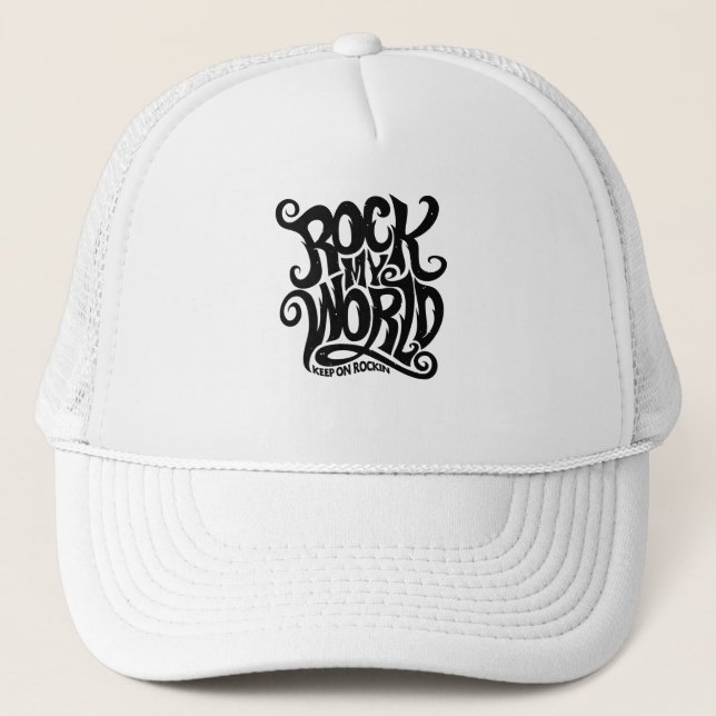 Gorra De Camionero Rock my World (Anverso)