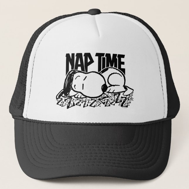 Gorra De Camionero Rock Tees | Tiempo de Nap Snoopy (Anverso)
