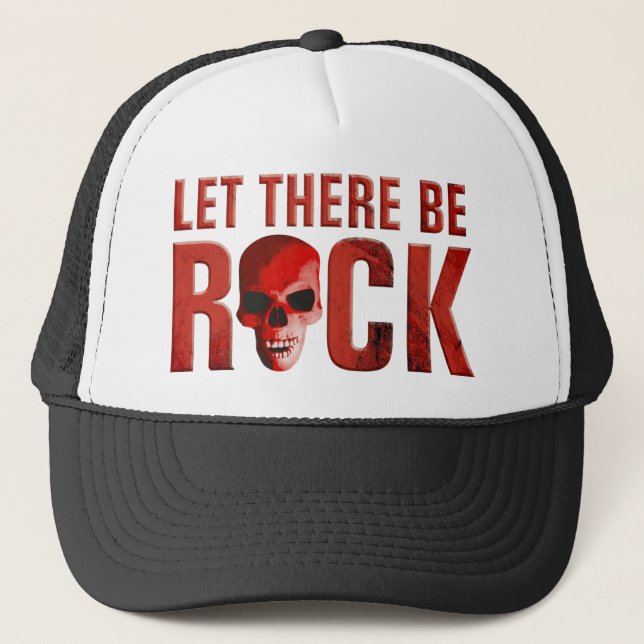 Gorra De Camionero rock there let skull habla (Anverso)