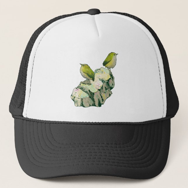 Gorra De Camionero Rock Wren birds Nueva Zelanda (Anverso)