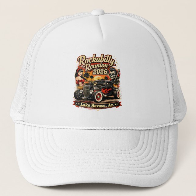 Gorra De Camionero Rockabilly Reunion 2026 Hat (Anverso)