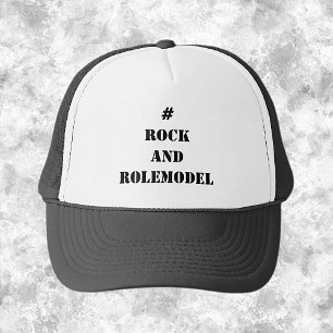Gorra De Camionero Rockand Rolemodel - Negro editable.