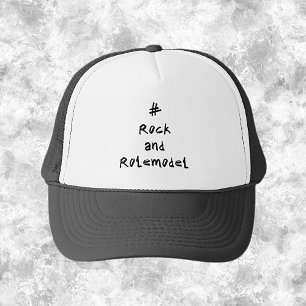 Gorra De Camionero #RockandRolemodel - Negro.