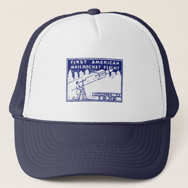 Gorra De Camionero Rocket Mail de Estados Unidos 1935 (Anverso)