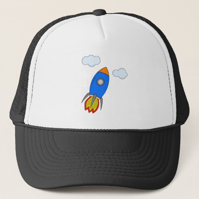 Gorra De Camionero Rocket personalizado (Anverso)