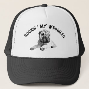 Gorra De Camionero Rockin' My Wrinkles Shar Pei Trucker Hat