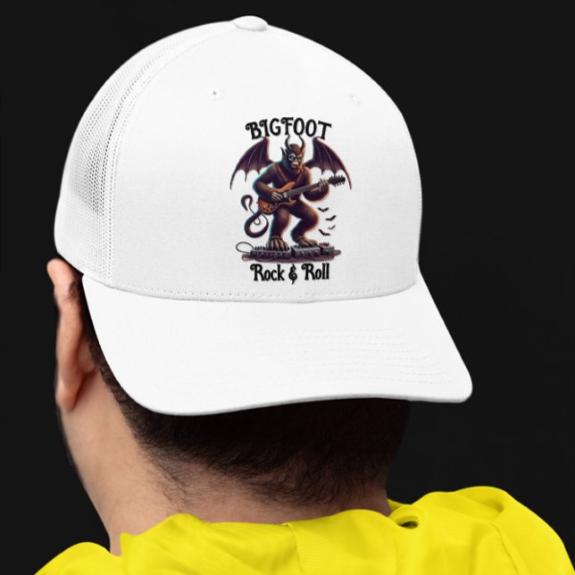 Gorra De Camionero Rockstar mítico: Guitarra Solo Bigfoots (Subido por el creador)