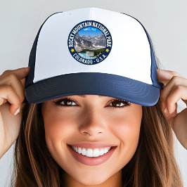 Gorra De Camionero Rocky Mountains Nature Photo – National Park Lover