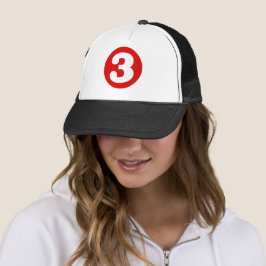 Gorra De Camionero Rojo "3"