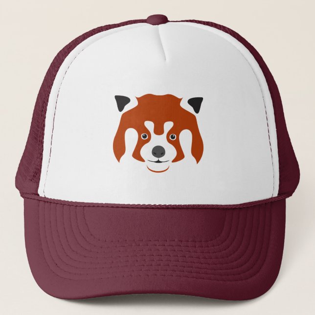 GORRA DE CAMIONERO ROJO CARA PANDA (Anverso)