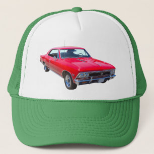 Gorra De Camionero Rojo Chevy 1966 Chevelle SS 396