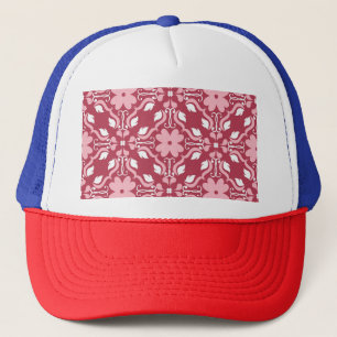 Gorra De Camionero Rojo, color beige floral, fondo de pantalla transp
