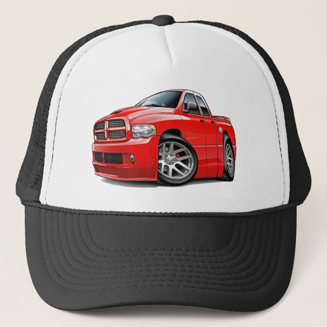 Gorra De Camionero Rojo de Dualcab del espolón de Dodge SRT10 (Anverso)