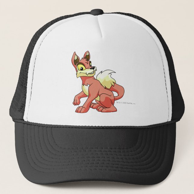 Gorra De Camionero Rojo de Lupe (Anverso)