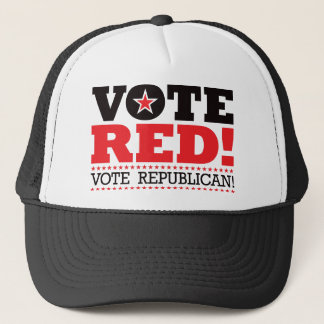 Gorra De Camionero ¡Rojo del voto! ¡Republicano del voto!
