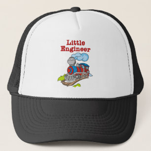 Gorra De Camionero Rojo e ingeniero del tren azul pequeño