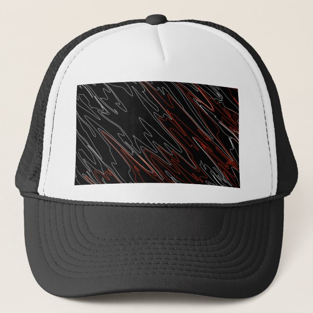 Gorra De Camionero Rojo negro martirizado (Anverso)