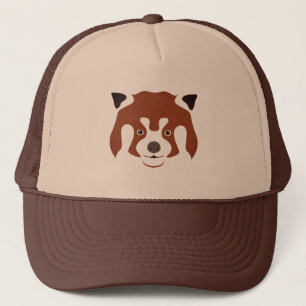 Gorra De Camionero Rojo Panda Face