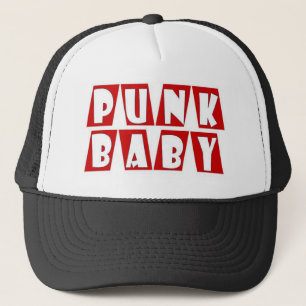 Gorra De Camionero rojo punky del bebé