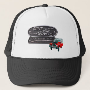 Gorra De Camionero Rojo Rover de los armas y de los vagabundos