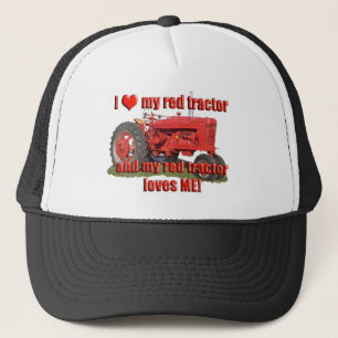 Gorra De Camionero rojo_tractor_amores