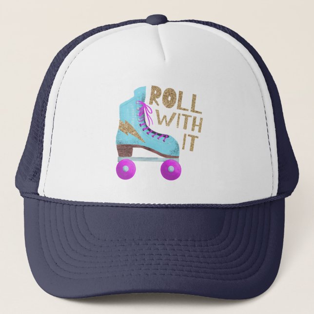 Gorra De Camionero ROLL | Patinaje para rollos de época (Anverso)