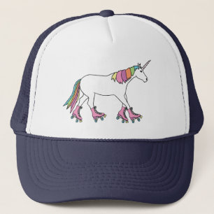 Gorra De Camionero Rollerskating del unicornio