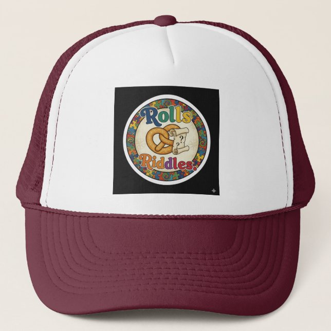 Gorra De Camionero Rolls and Riddles – Dice & Mystery Tee (Anverso)