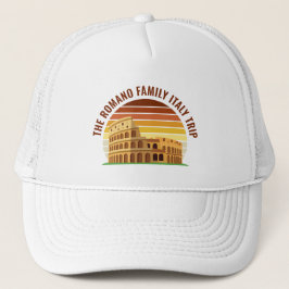 Gorra De Camionero Roma Italia Personalizado de viaje familiar Colise