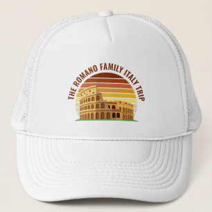 Gorra De Camionero Roma Italia Personalizado de viaje familiar Colise