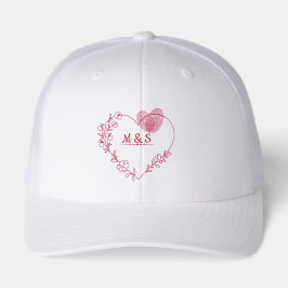 Gorra De Camionero Romantic Fingerprint Heart Hat