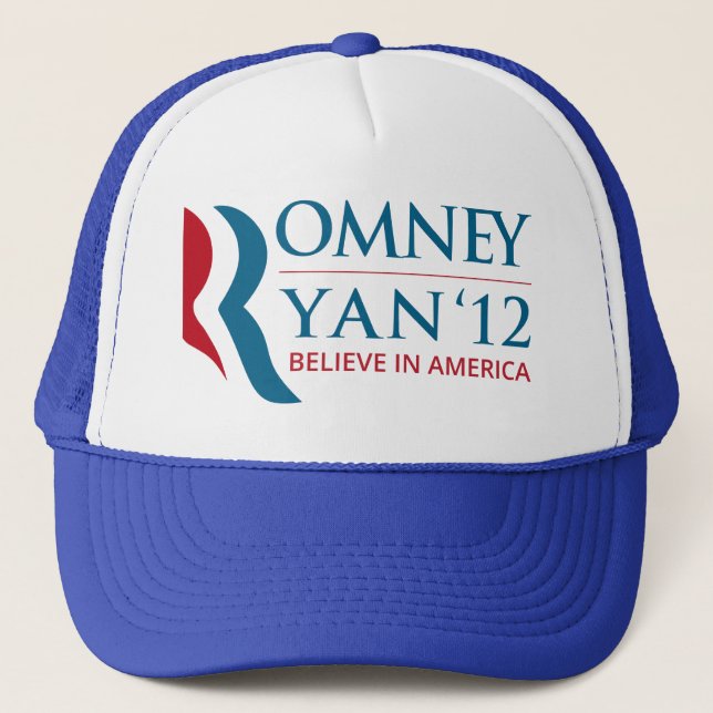 Gorra De Camionero Romney / Ryan 2012 para presidente y vicepresident (Anverso)