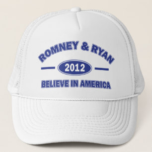 Gorra De Camionero Romney y Ryan Believe