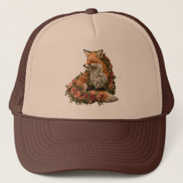 Gorra De Camionero Rompecabezas de Fox Forestal