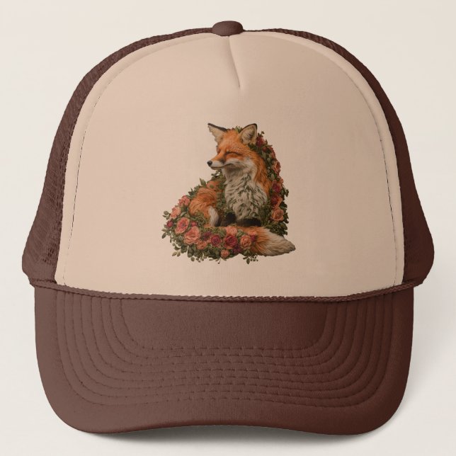 Gorra De Camionero Rompecabezas de Fox Forestal (Anverso)