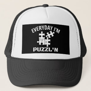 Gorra De Camionero Rompecabezas todos los días soy Puzzl'n