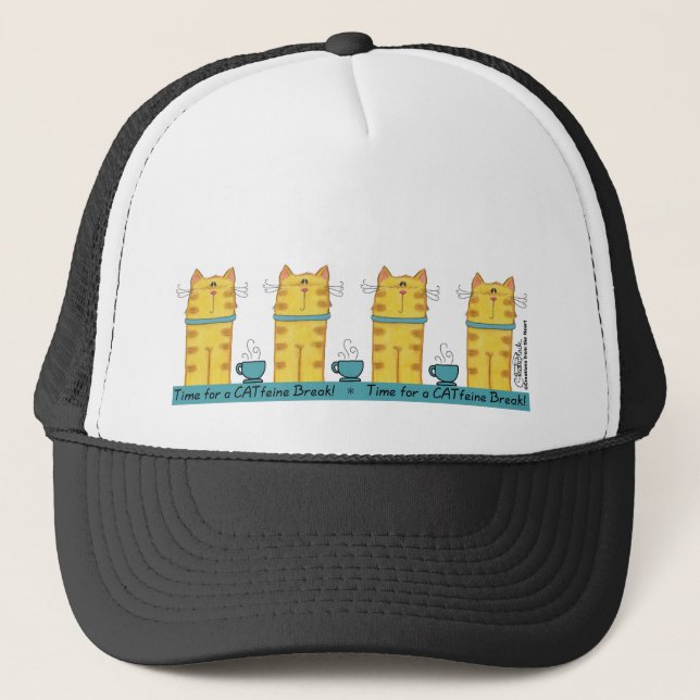 Gorra De Camionero Romper CATfeine (Anverso)