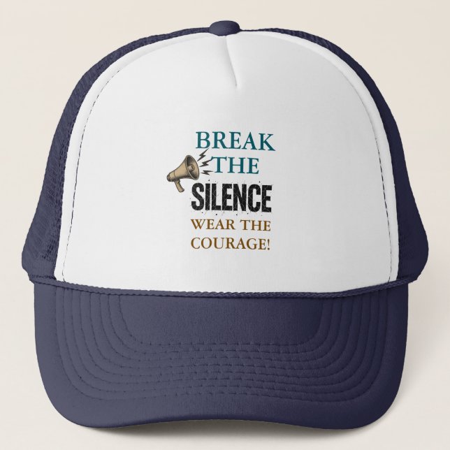 Gorra De Camionero Romper el coraje del silencio (Anverso)