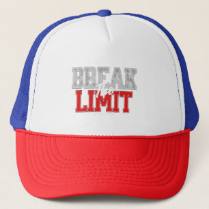 Gorra De Camionero Romper el Gimnasio Motivacional Límite