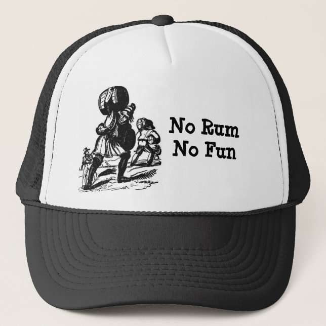 Gorra De Camionero Ron de la necesidad de los piratas para la (Anverso)