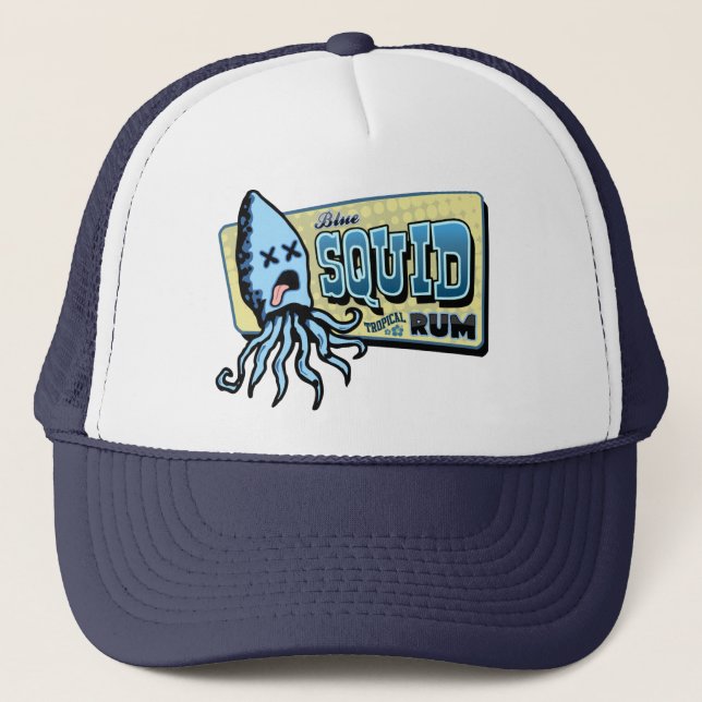 Gorra De Camionero Ron del calamar (Anverso)