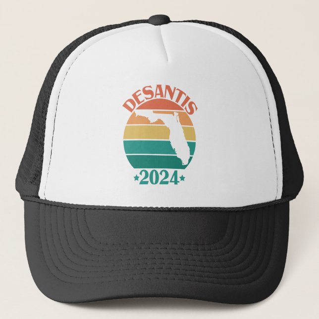 Gorra De Camionero Ron DeSantis 2024 Elección Presidencial Republican (Anverso)