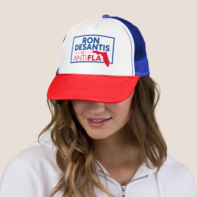 Gorra De Camionero Ron Desantis está contra Florida (In situ)