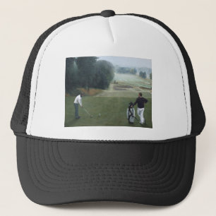 Gorra De Camionero Ron McGill Golfing Oil Painting 1